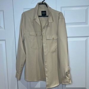 Man smart utility shirt jacket